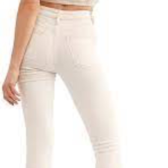 Free People Skinny raw edge High Rise Jeans in Tea sz 24 - Picture 4 of 6